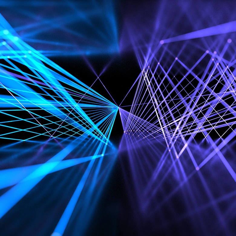 MeshTools插件激光秀动画工程文件 | mtRayline高清蓝紫色光线网格效果C4D模板MeshTools-mtRayline_Laser_Show_R19-2023